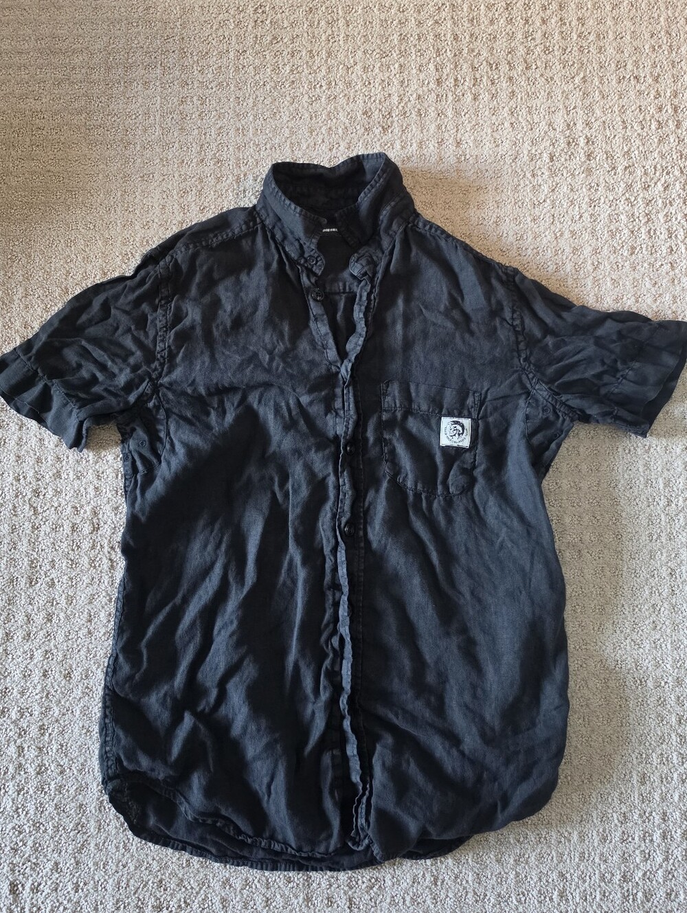 Diesel Shorts Sleeve Button Front Shirt